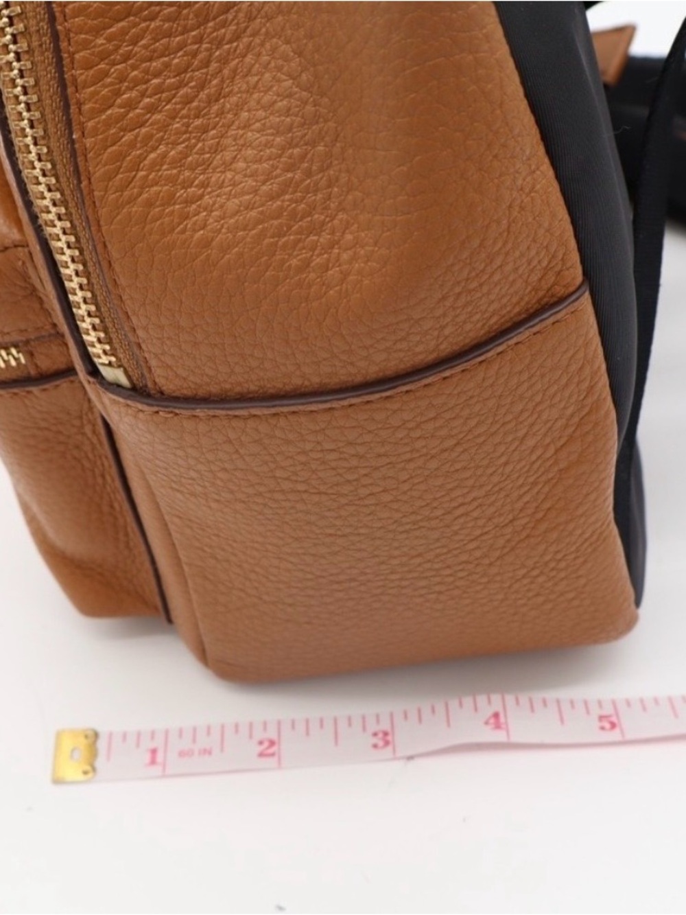 NWOT Coach Charlie Tan Pebbled Leather Medium Backpack (Style F30550). - Picture 5 of 7
